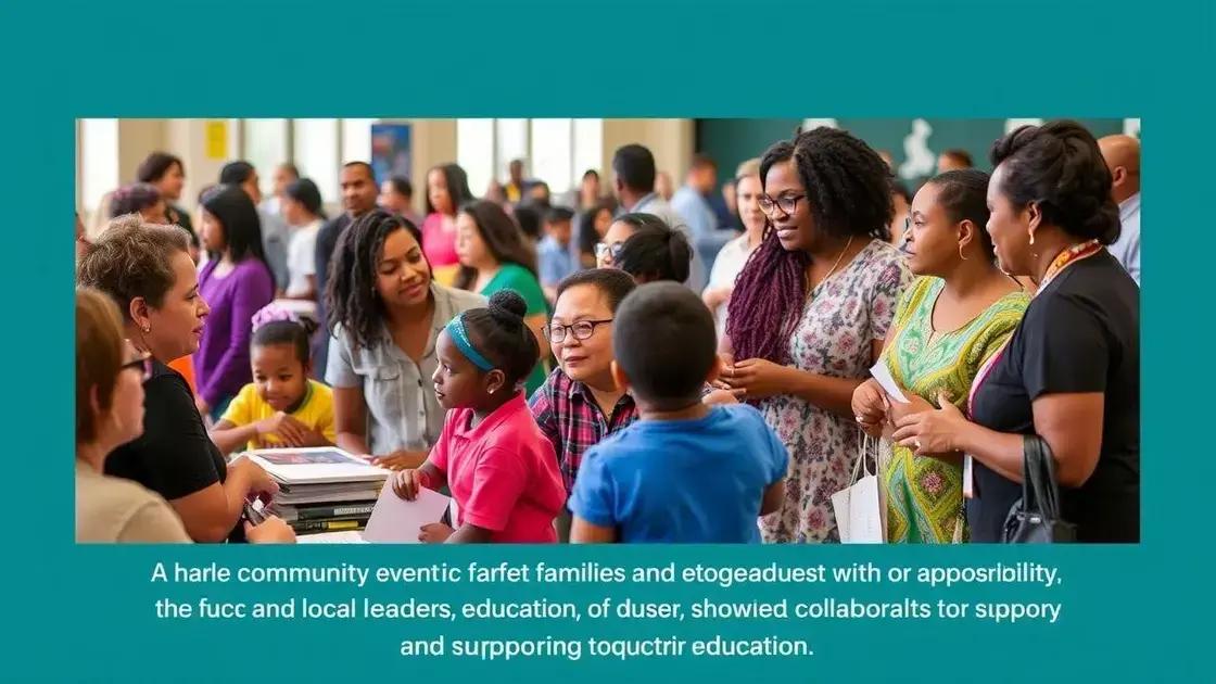 Community involvement in education equity