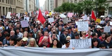 Protesters rally in opposition to Trump-era regulations