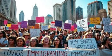 Immigration rights demonstrations escalate in April 2025