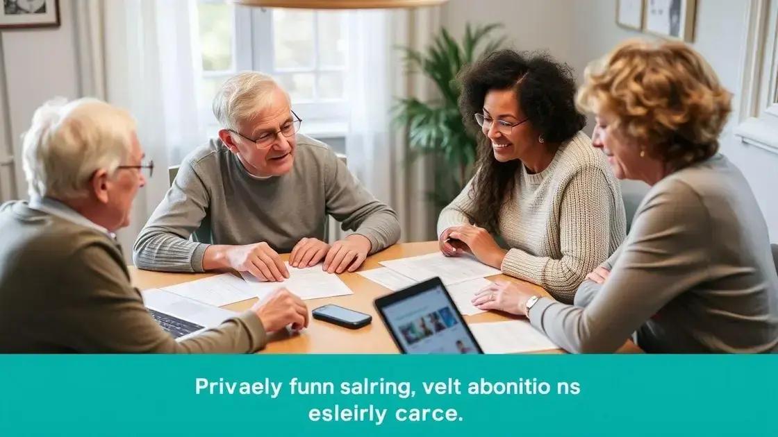 Private funding sources for elderly care