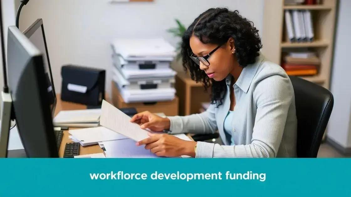 How to access workforce development funding