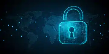 Digital padlock representing cybersecurity alerts for 2025