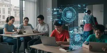 Students engaging with future online learning technologies, high completion