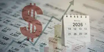 Graph showing 401(k) growth in 2026 amidst Federal Reserve interest rate hikes