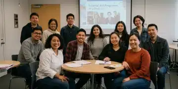 Diverse community members learning about federal aid programs 2026 at a workshop