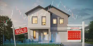 Home with financial charts and calendar, symbolizing 2026 mortgage refinancing opportunities and strategic financial planning.