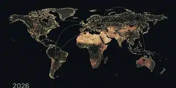 Global geopolitical map highlighting US foreign policy challenges in 2026