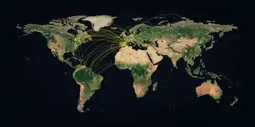 Global trade map showing new international agreements impacting US commerce in 2026.