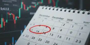 December 2026 calendar with financial charts, representing year-end tax planning