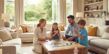 Happy family with children playing, symbolizing financial stability from tax credits.