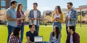 College students discussing their future amidst new financial aid policies for 2026.