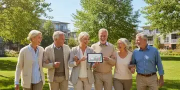 Senior citizens enjoying a secure retirement with financial planning.