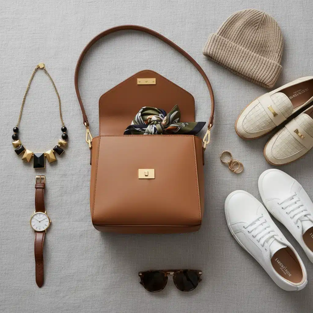 Essential accessories for a 20-piece capsule wardrobe