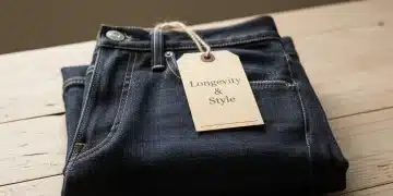 Denim Care 101: Extend the Life of Your Favorite Jeans by 50% in 2026 Perfectly maintained dark indigo jeans folded neatly