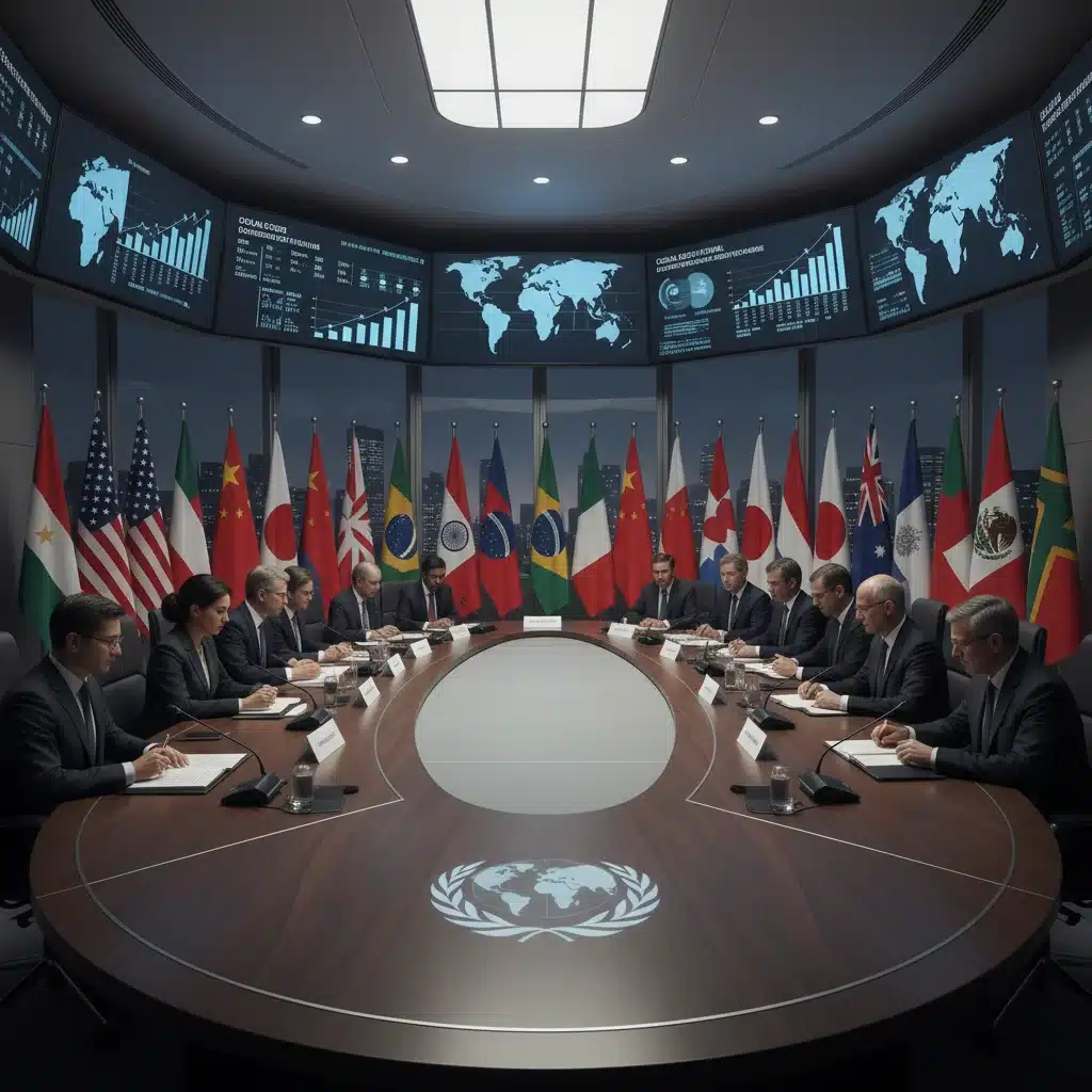 Diplomatic leaders discussing international security strategies and alliances