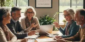 Seniors happily planning 2026 Social Security benefits