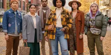 Stylish individuals in trendy, affordable autumn outfits, demonstrating budget fashion for 2026.