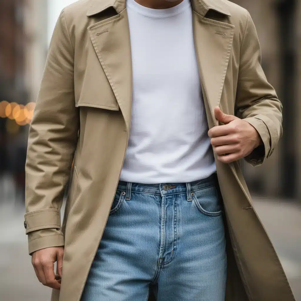Styling a lightweight trench coat for spring layering.