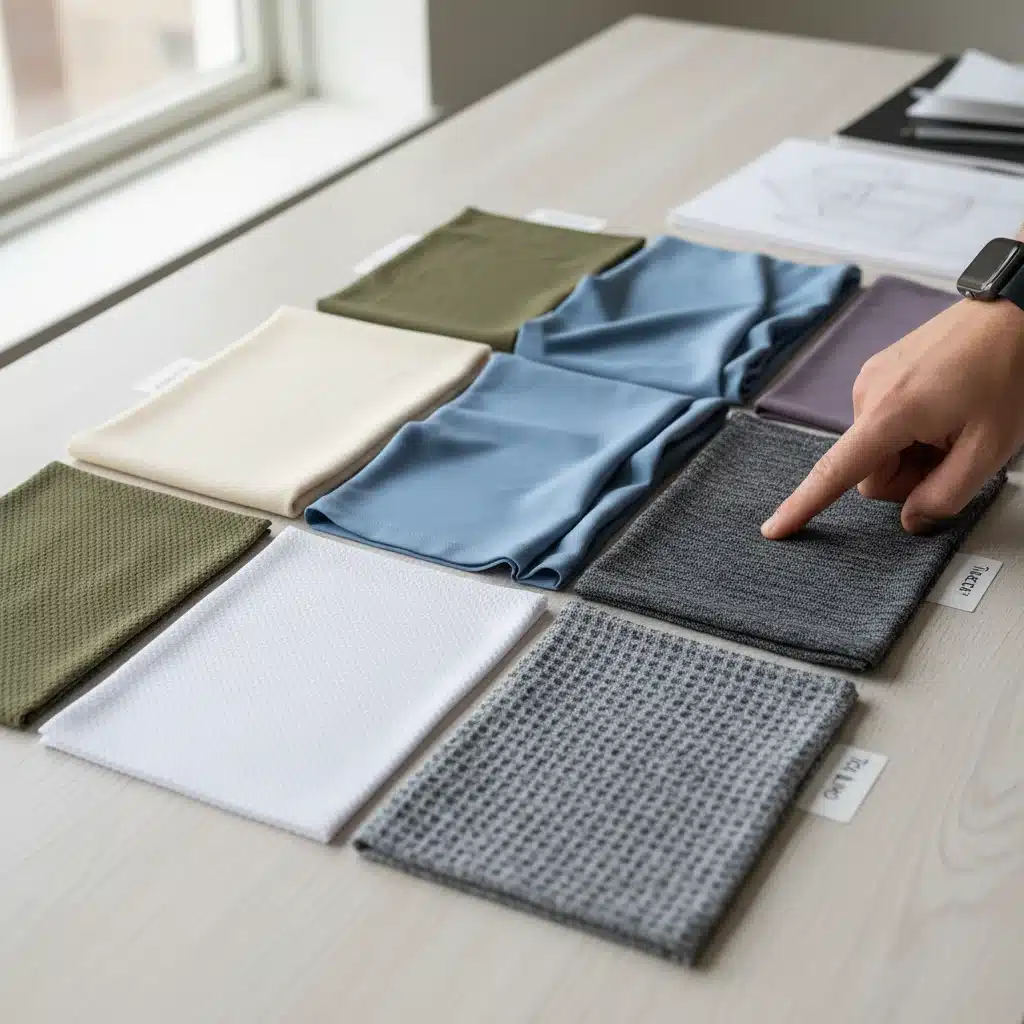 Selection of versatile and breathable transitional fabrics