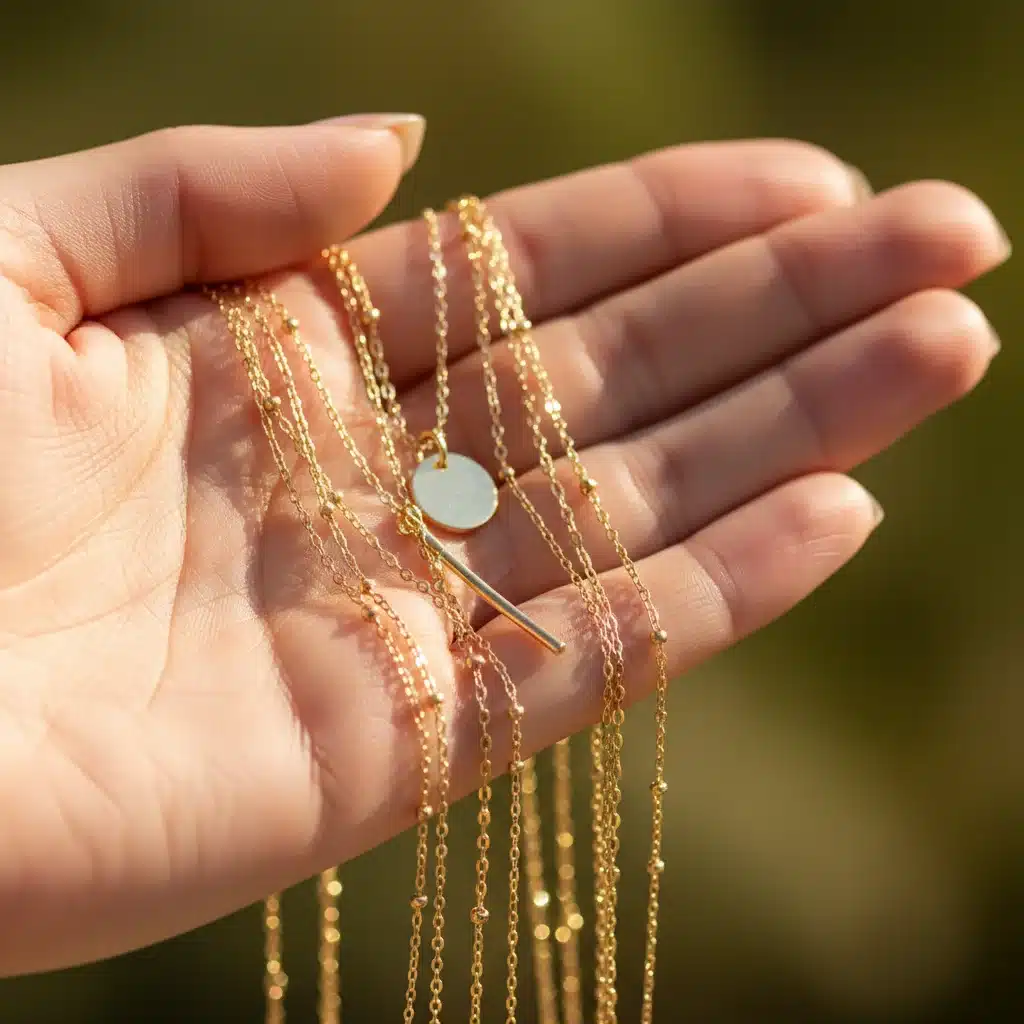 Delicate layered gold necklaces, spring 2026 jewelry trend